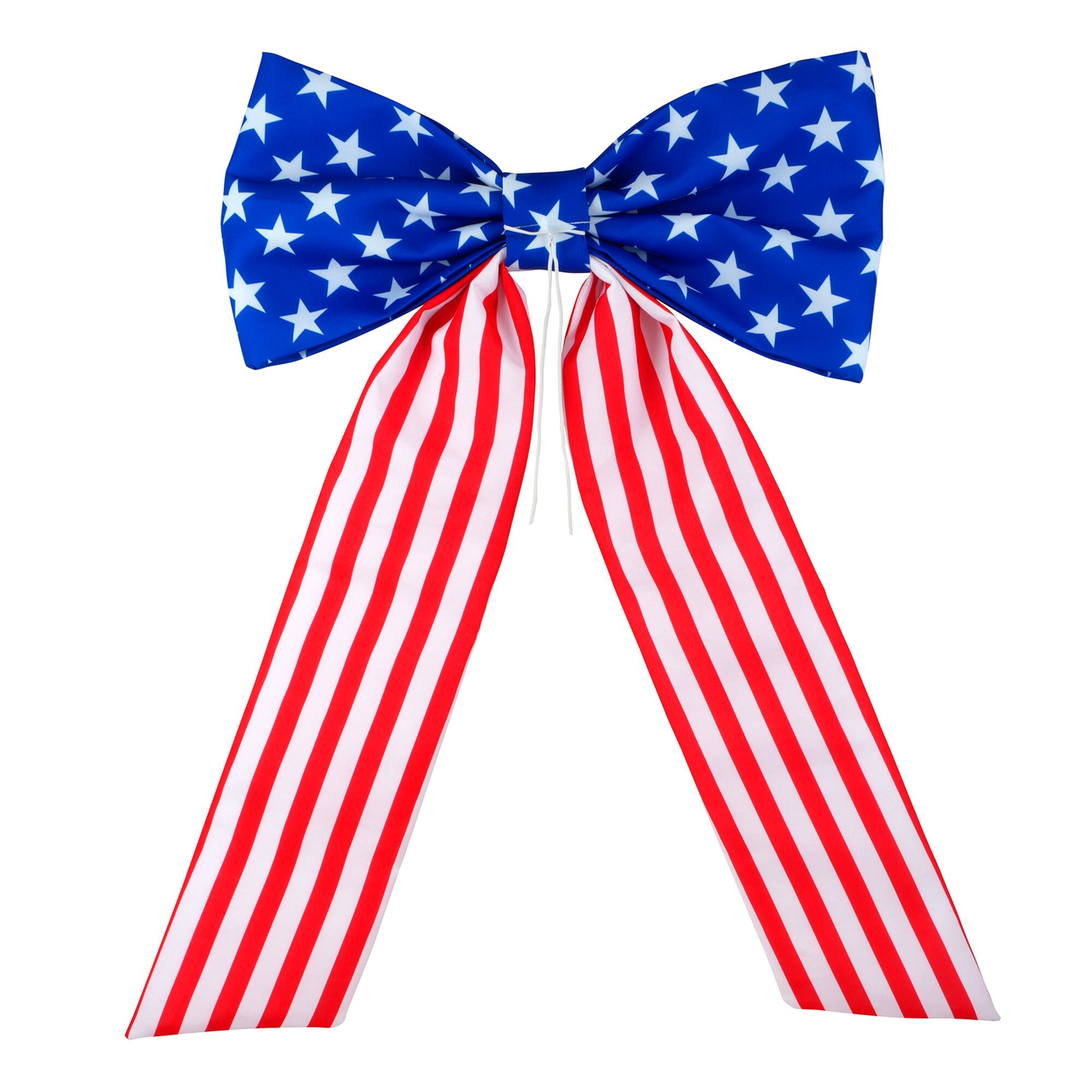 Large Red, White & Blue Puffy Bow by Celebrate It®